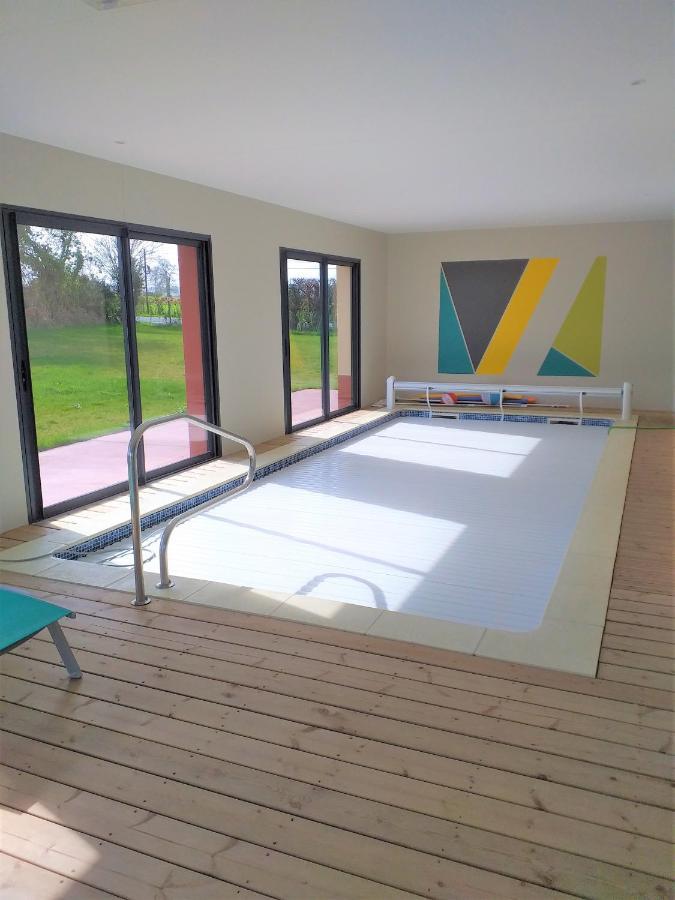 Quiévrecourt Maison Avec Piscine Interieure Privee Sans Vis A Vis Chauffee Toute L Annee מראה חיצוני תמונה